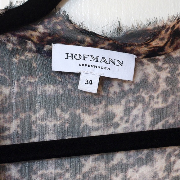 Hip Hofman Copenhagen Silk Sheer Top, Size 34 - Picture 3 of 8